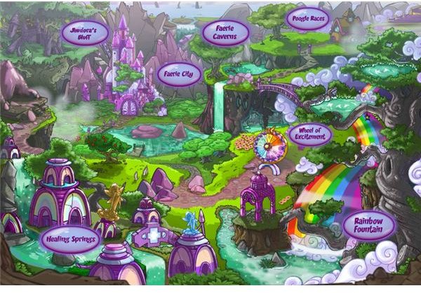 Neopets Faerie Land Map