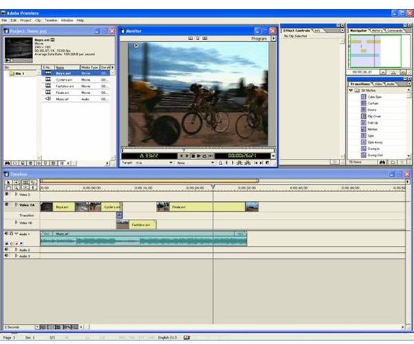 Fig 2 - Adobe Premiere AB Editing