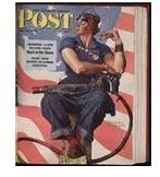 Roseie the Riveter on the Saturday Evening Post