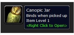 canopic jar wow