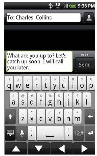 Tips for HTC EVO Texting