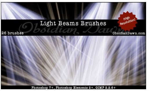 Free Photoshop Brushes: Spotlights & Sunbeams