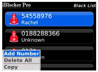 iBlocker Pro Black List