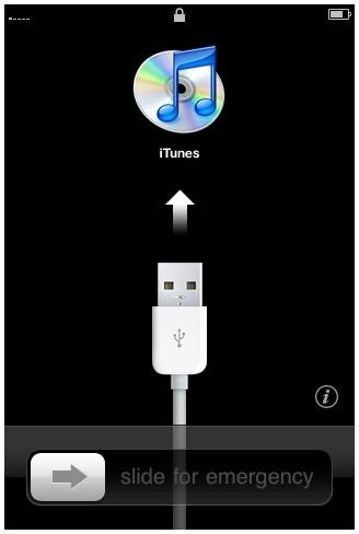Connect to iTunes screen