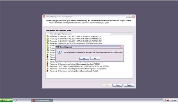 SUPERAntiSpyware Removes Security Tool virus