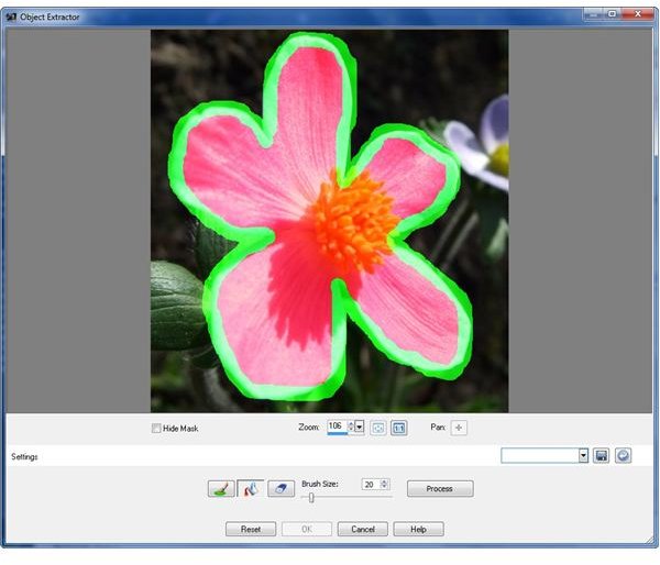 Object Extractor in PaintShop Photo Pro X3