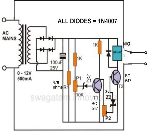 How to Build Simple Mains Voltage Protection Circuits: Low Voltage ...