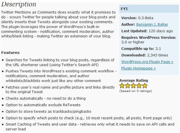 Integrating Twitter and Wordpress: Import Tweets to Blog Comments