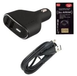 Dual USB Car Charger + Micro USB Data Cable 