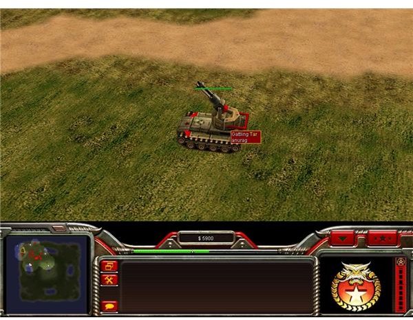 Command and Conquer: Generals Tactics for Gattling Tanks 