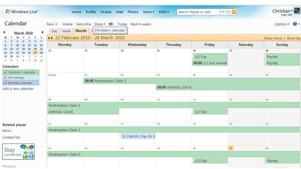 blotter calendar troubleshooting