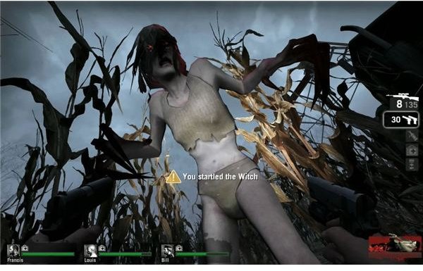 left 4 dead witch startled