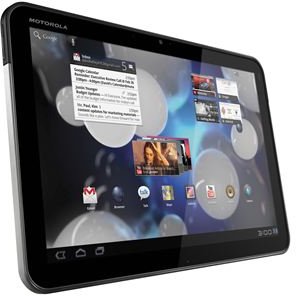 The slick Honeycomb UI on the Motorola Xoom