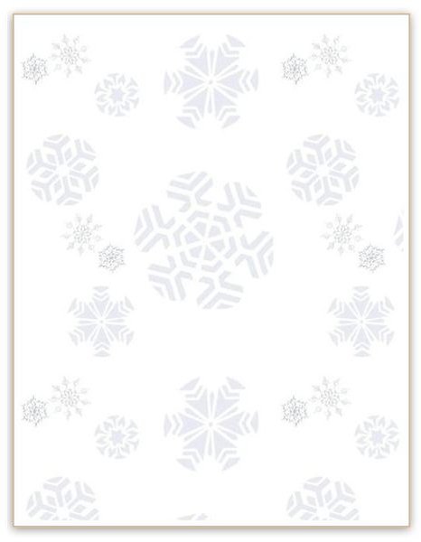 Snowflake Background For Word Document