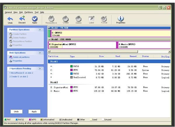 easeus disk manager