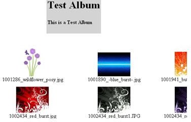 Create a Album For Your Website in Dreamweaver - album 