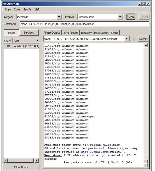 difference between zenmap and nmap