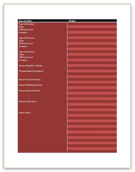 Exercise Log