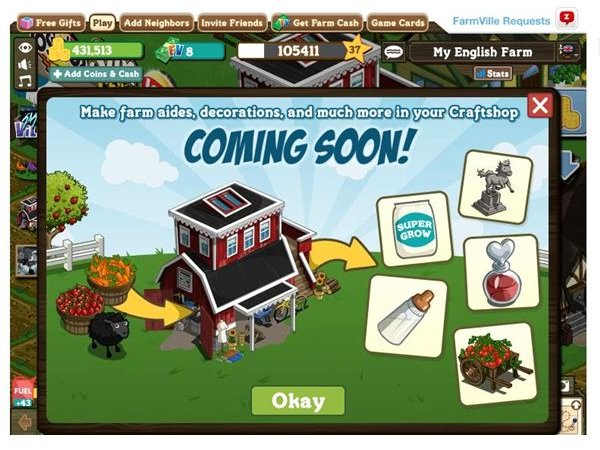 Farmville Craft Shop Guide- New options for your favorite farming game