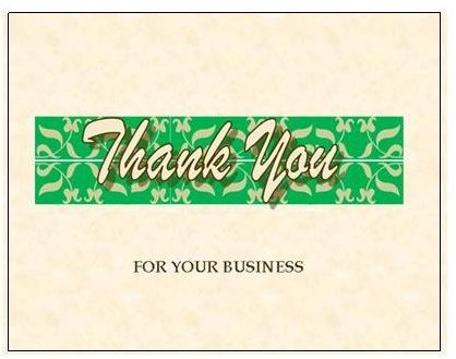 Thank You Postcards: Business