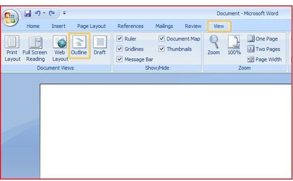 Create new document in word