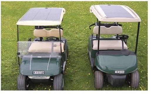 Golf Carts with Solar Panels