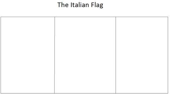 Italian Flag Template
