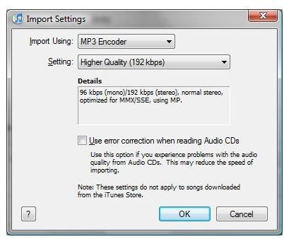 itunes mp3 encoder settings