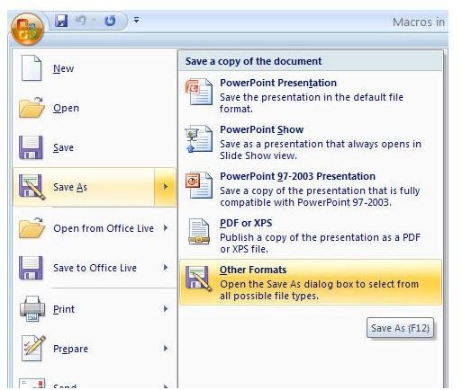 How to Create a Macro in Microsoft PowerPoint 2007