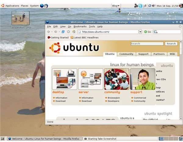 Ubuntu - a Linux-based system