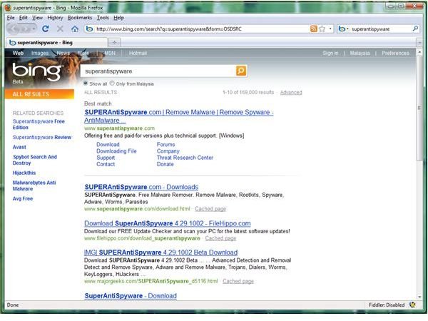 No Sponsored Ads in Bing Search