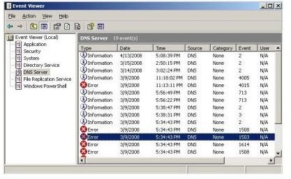 Using the Windows Server 2003 Event Viewer - Windows Server 2003event viewer log