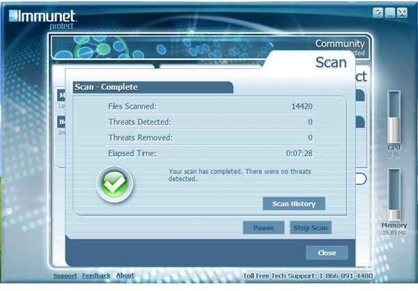 Free antivirus and trojan removers:Immunet