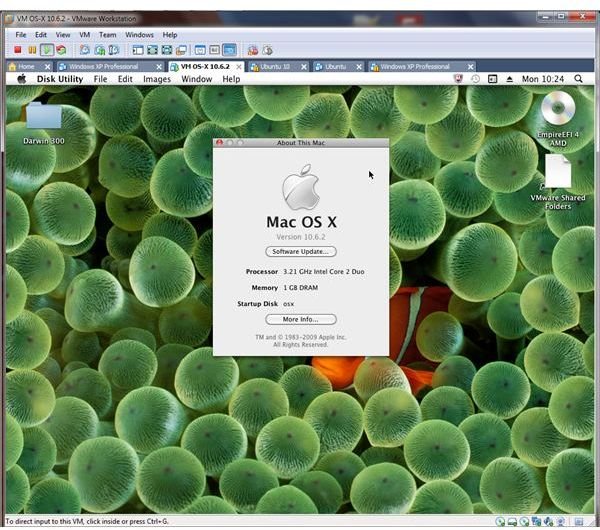 Install Mac OS X Lion in Windows with Vmware