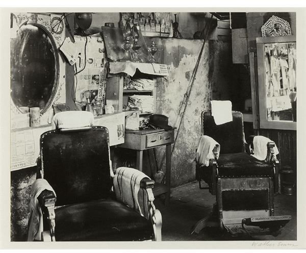 Walker Evans Negro Barber Shop 1936