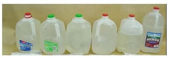 plastic jugs