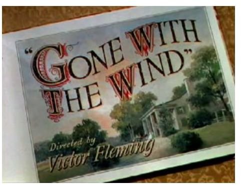 Gone With The Wind title from trailer