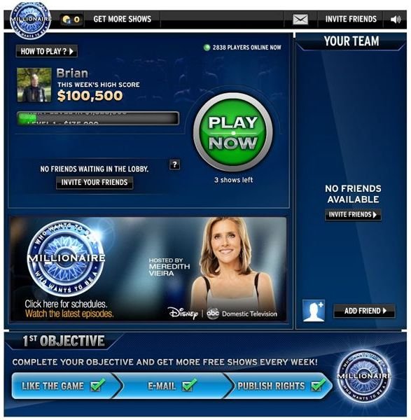 Who Wants To Be A Millionaire Lobby Screen
