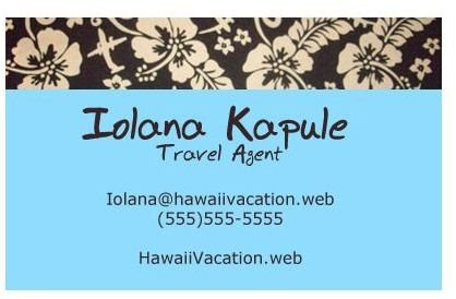 Helpful Tips & Examples for Travel Agent Business Cards