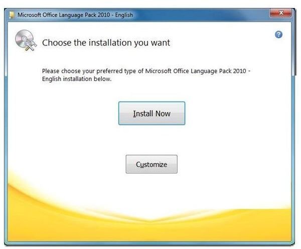 office 2010 installation wizard