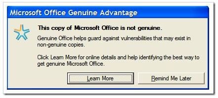 this copy of ms office is not activated