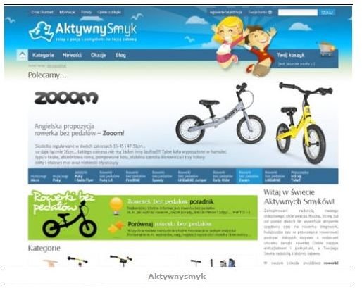 Prestashop.com Screenshot: AktywnySmyk Demonstration Page