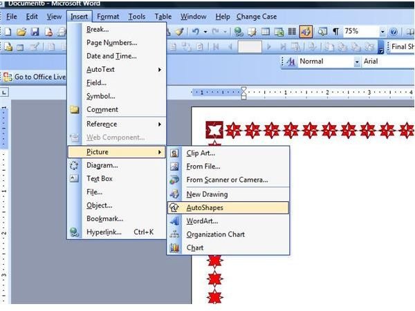 How To Make Chart In Word 2003