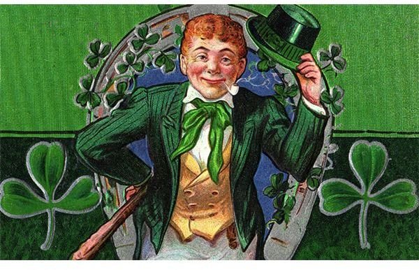 Karen&rsquo;s Whimsy leprechaun postcard image