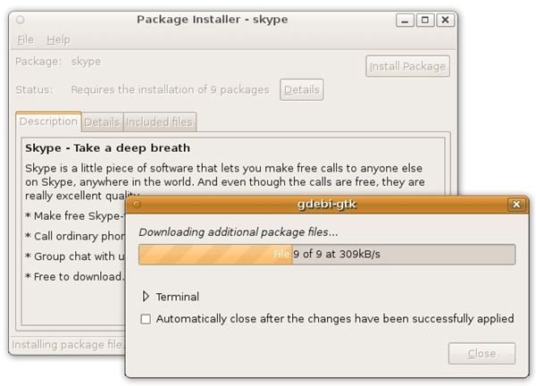 Installing Skype