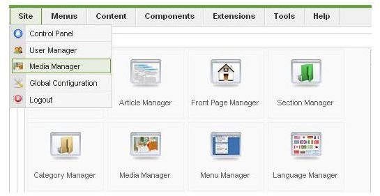 joomla media manager