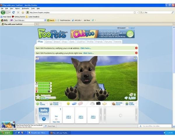 Family Friendly Game Review: FooPets Real Virtual Pets Online