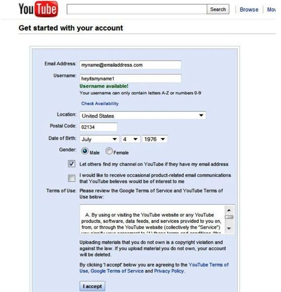 Create a YouTube User Profile and Customize Your Page