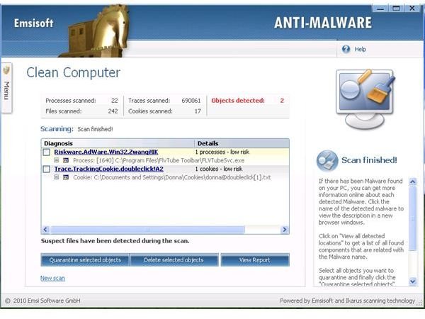 EmsiSoft Anti-Malware Remove FLVTube