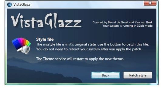 Get Windows 7 aero themes for Vista with VistaGlazz